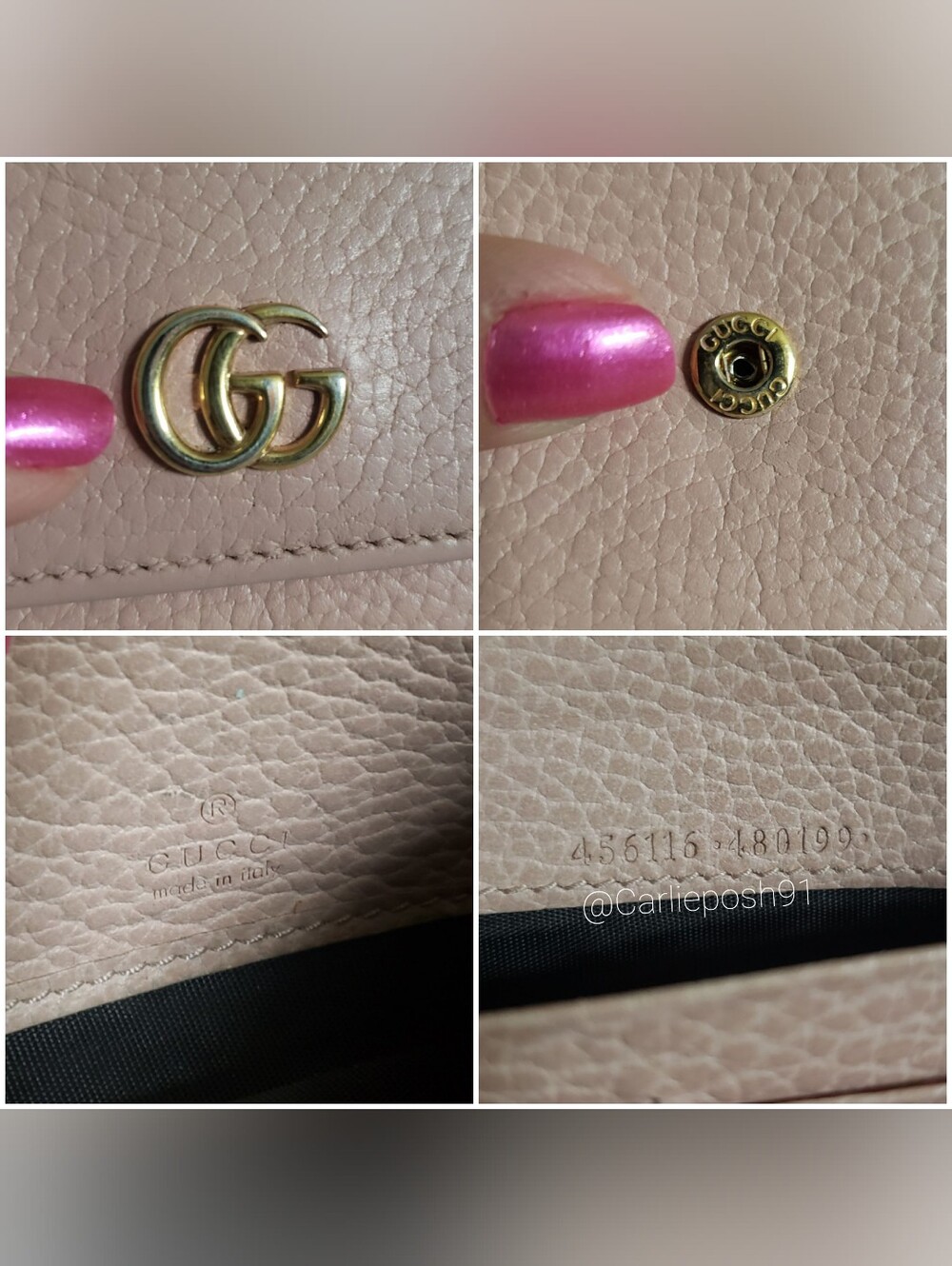 Authentic Pre-owned Gucci Petite Marmont Long Flap Wallet - Picture 12 of 13